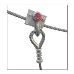 ZAZA2 BLOCK (YATAY VEYA EĞİMLİ ÇELİK HALAT ÜZERİ SABİTLEME PLAKASI)