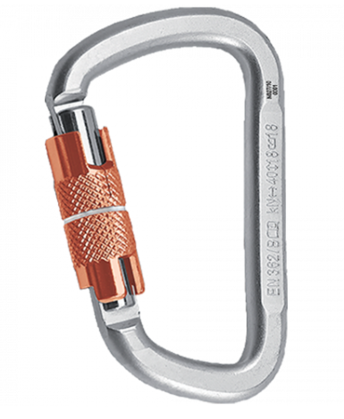 STEEL CARABİNER D KL-3T (OTOMATİK ÜÇ KİLİTLİ ÇELİK D KARABİNA)